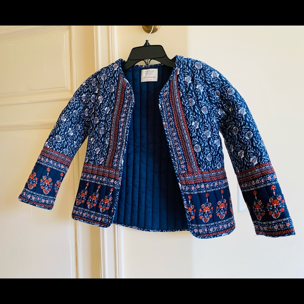 Zara girls quoted jacket size 9-10 multi color